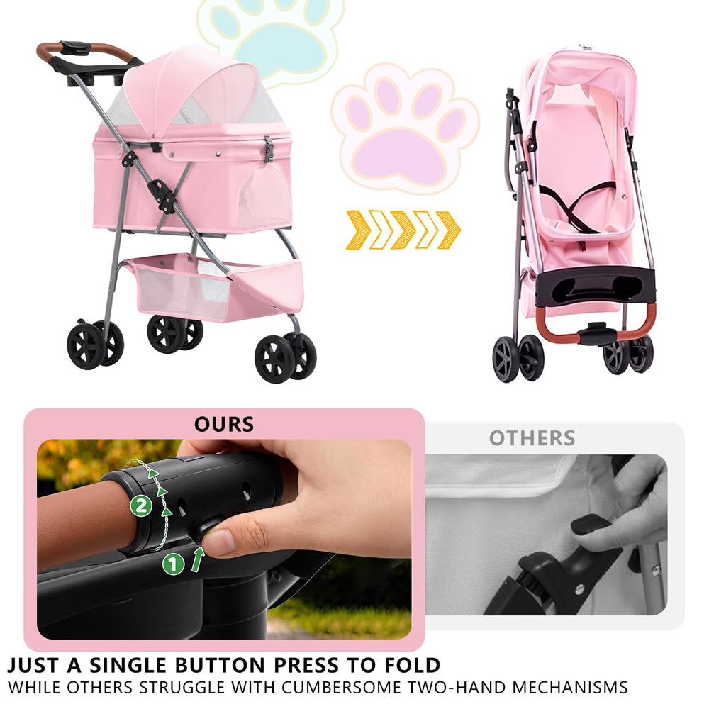 Support-gobelet SilverRover rose pratique lors des promenades