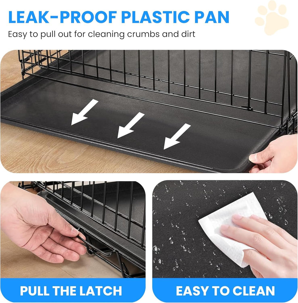 Simple Deluxe boîte-chien 24p pliable et portable, idéal pour voyage.