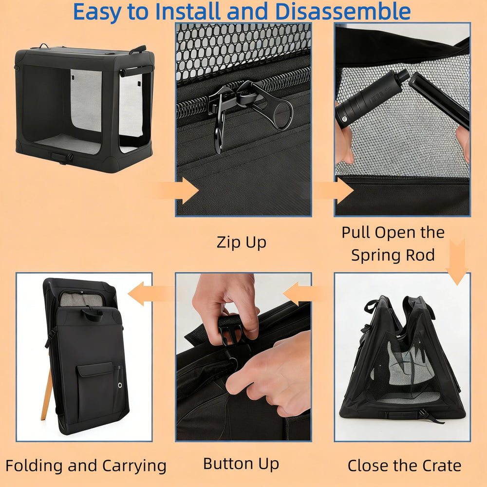 Simple Deluxe boîte-chien range-interne, poche pratique pour accessoires et laisses.