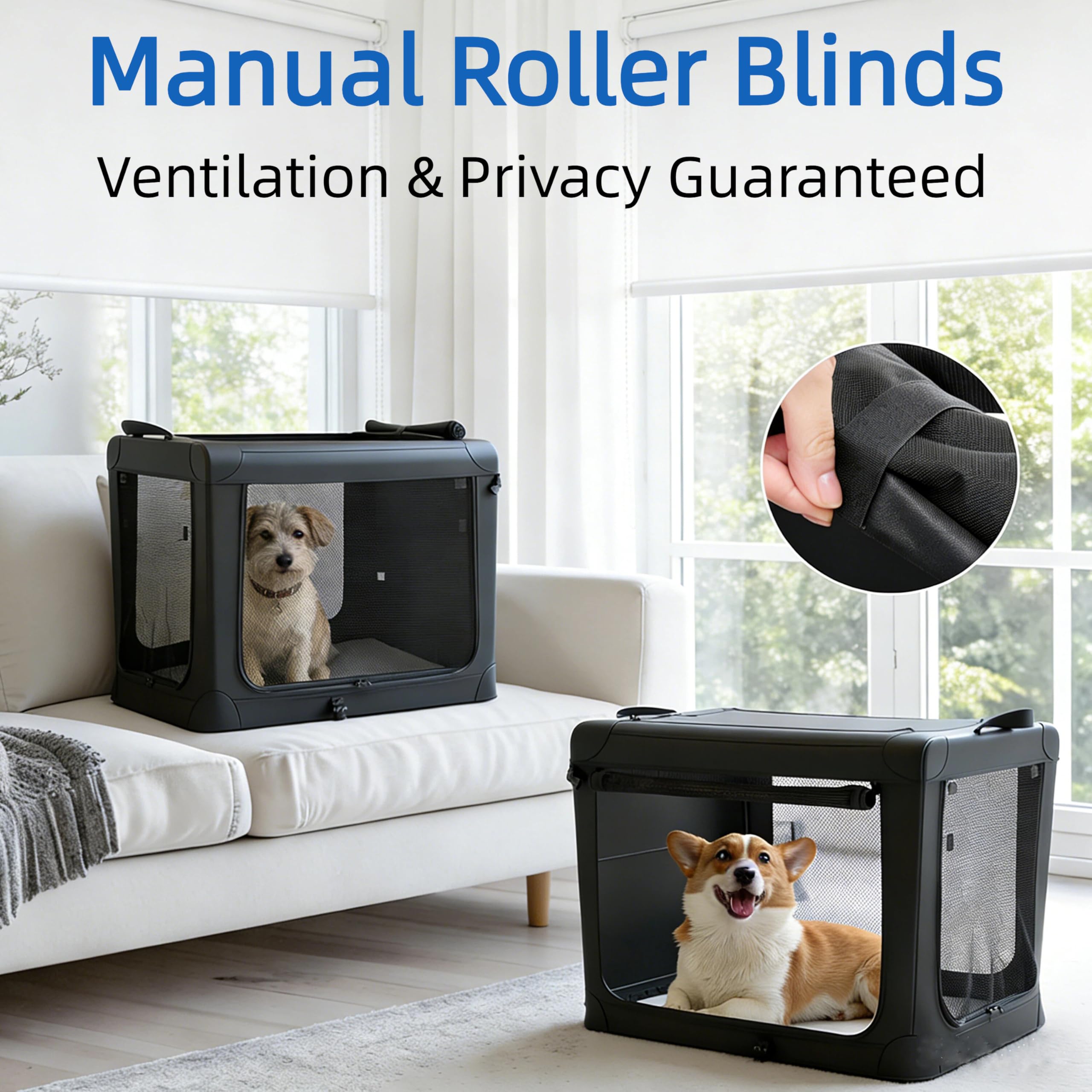 Cage Simple Deluxe porte-triple-douverture, accès rapide pour chien lors des déplacements