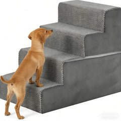 Escaliers Simple Deluxe pour chien petit avec 4 marches, accès canapé