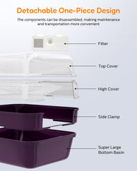 Simple Deluxe – boîte litière pliable facilitant rangement et transport.