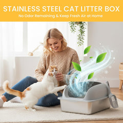 Capacité de 20 litres idéale pour grands chats et espaces plus généreux.