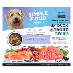 Simple Food Project Canard Truite Emballage: rationnement facile et stockage pratique pour chiens