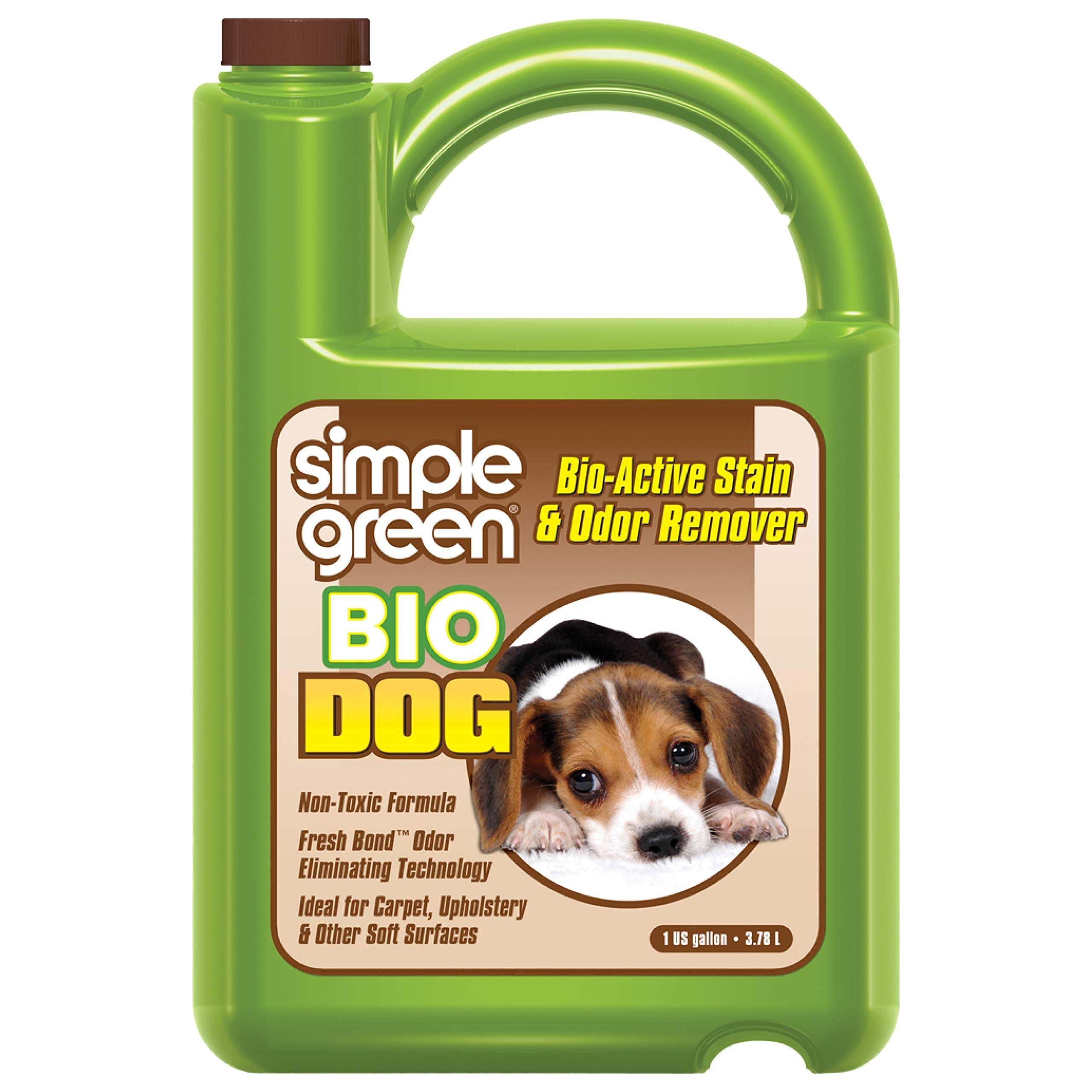 Bouteille Simple Green Bio Active, détachant et neutralisant les odeurs pour surfaces.