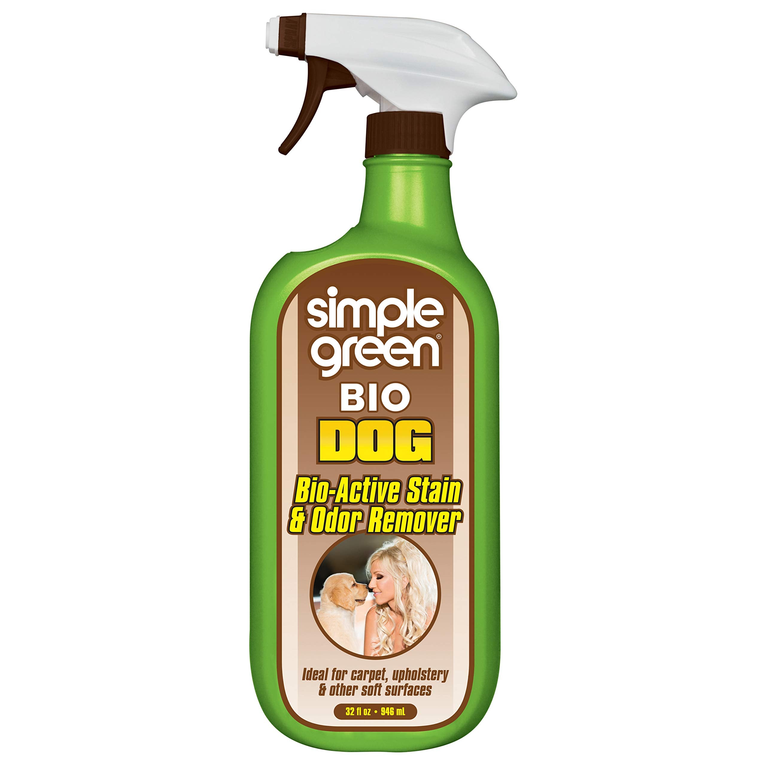 Simple Green Bio Dog aérosol – bouteille 32oz nettoie taches et odeurs.