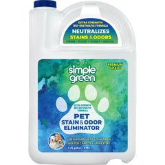 Simple Green bouteille-detachant-taches-animaux neutralise taches et odeurs sur tapis et surfaces.