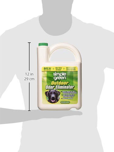 Allées extérieures traitées avec Simple Green éliminateur d’odeurs extérieur.