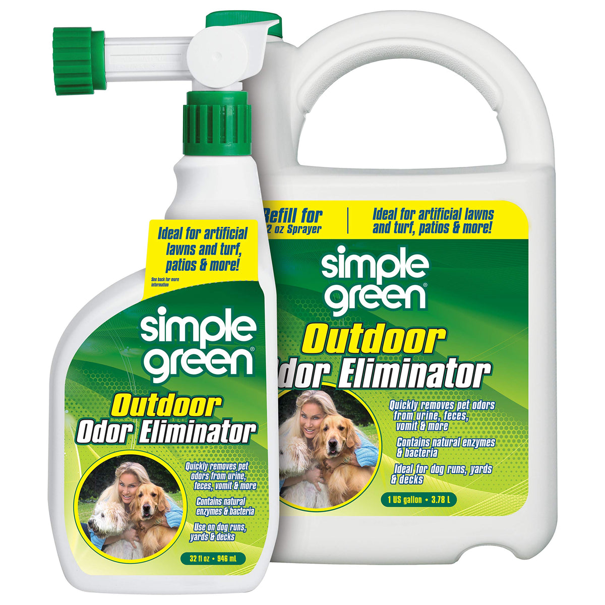 Simple Green élimine les odeurs extérieures: bouteille 32 oz prête à l’emploi.