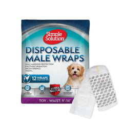 Simple Solution bandes ventres mâle toy absorbantes pour contrôle des pipis à domicile