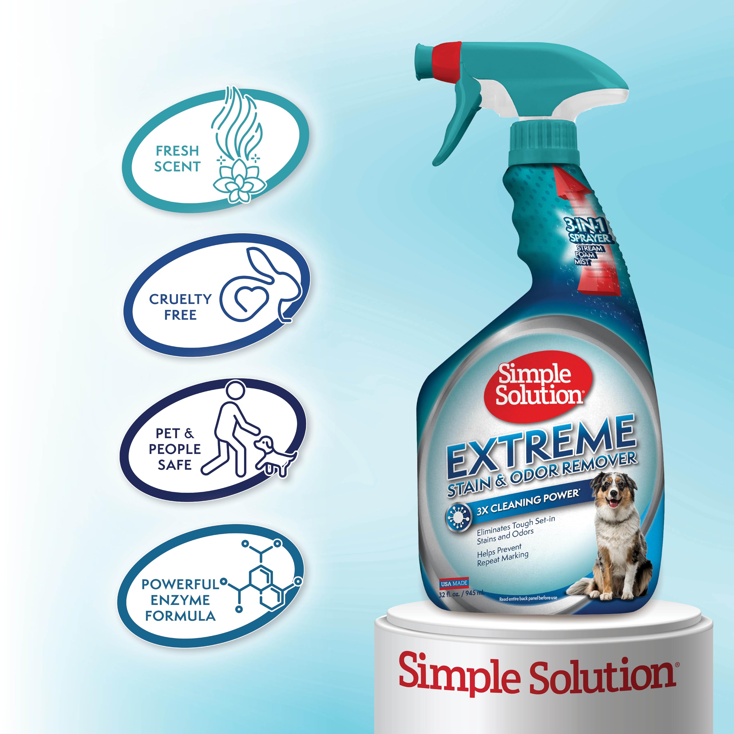 Nettoyage multi-surfaces avec Simple Solution Extreme sur tapis et meubles