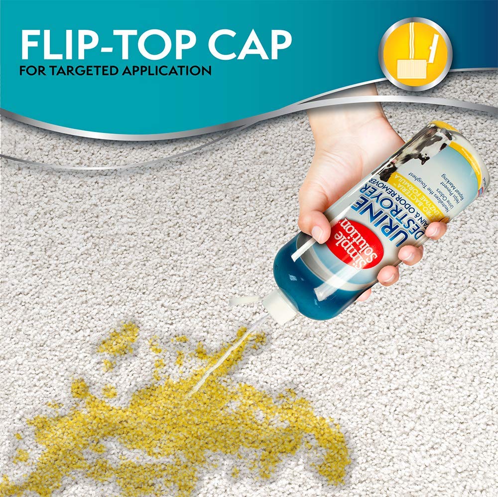 Simple Solution s’utilise sur tapis et autres surfaces compatibles avec l’eau.