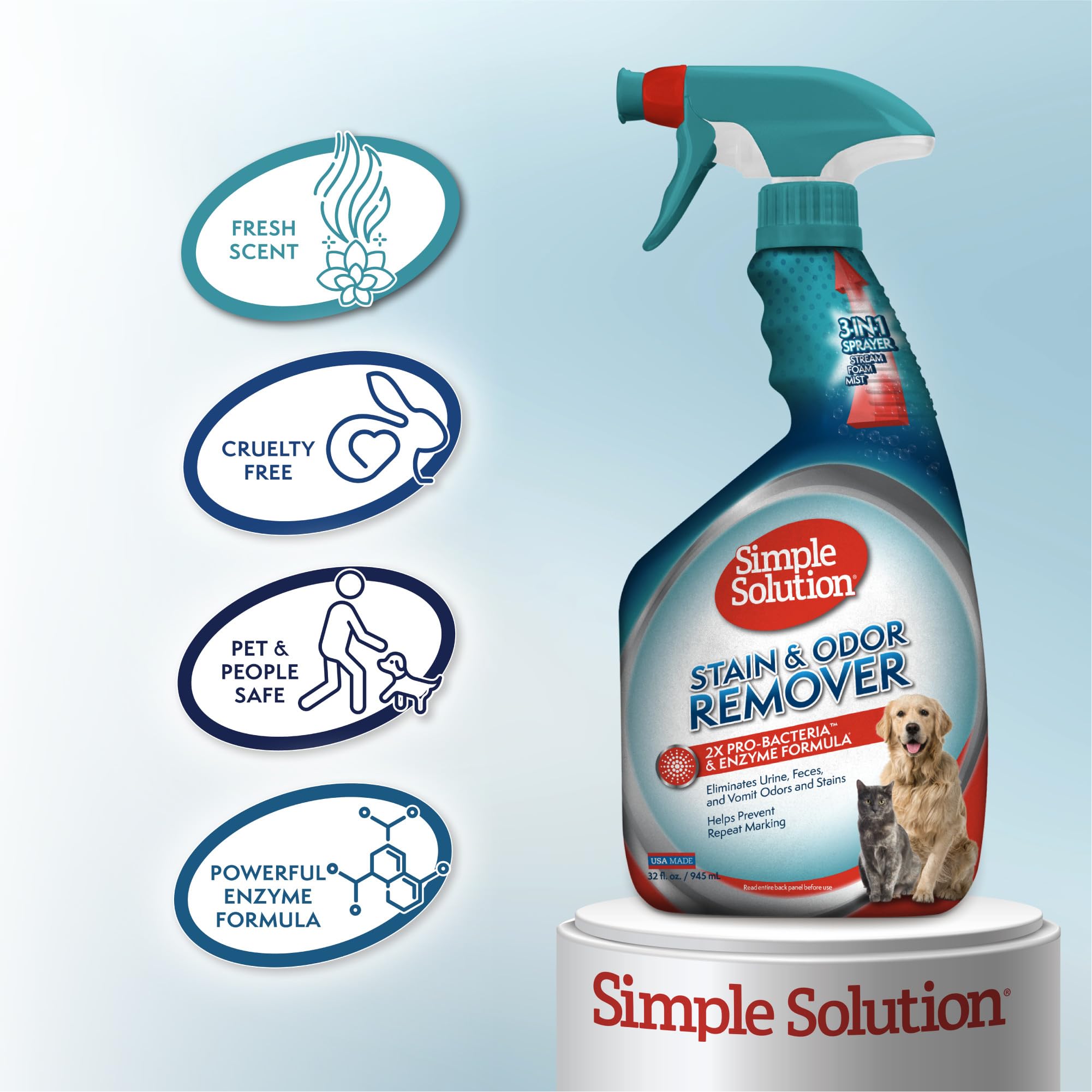 Elimination des odeurs des animaux dans la maison avec Simple Solution