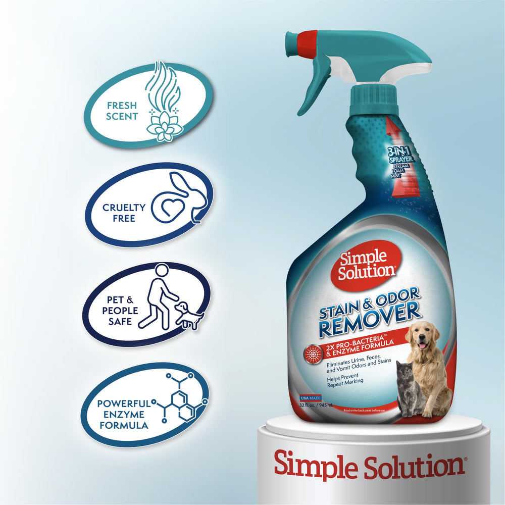 Elimination des odeurs des animaux dans la maison avec Simple Solution