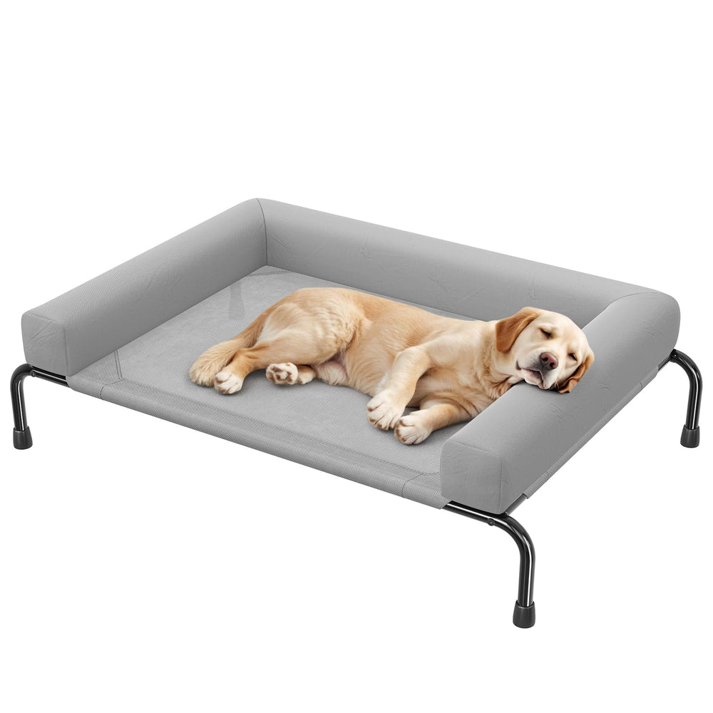 Simple Trending lit chien élevé grand, cadre métallique robuste pour chiens lourds.