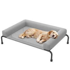 Simple Trending lit chien élevé grand, cadre métallique robuste pour chiens lourds.