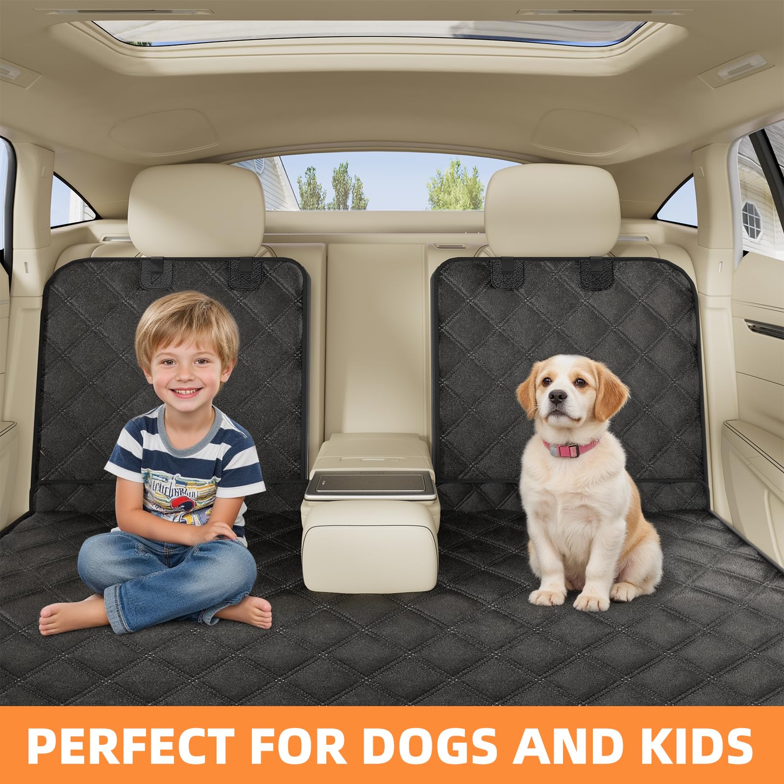 Simple Trending Tapis-lit chien arrière voiture, confort durable et protection des sièges.