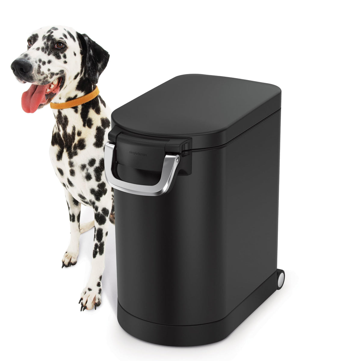 simplehuman conteneur ouvert, accès rapide à la nourriture animale