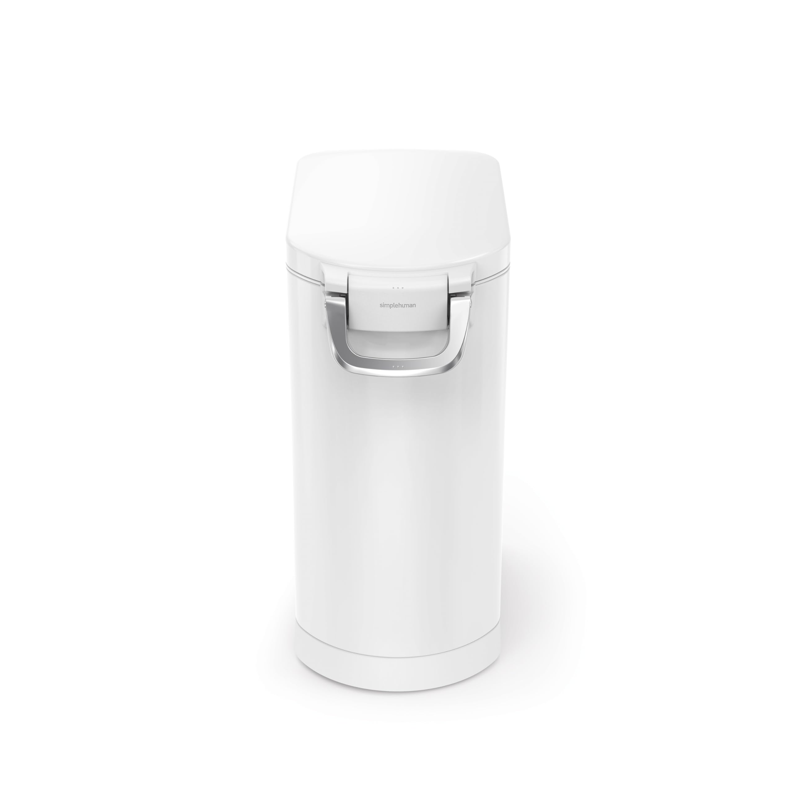 Poignée ergonomique verrouillable du simplehuman garantissant une fermeture fiable.