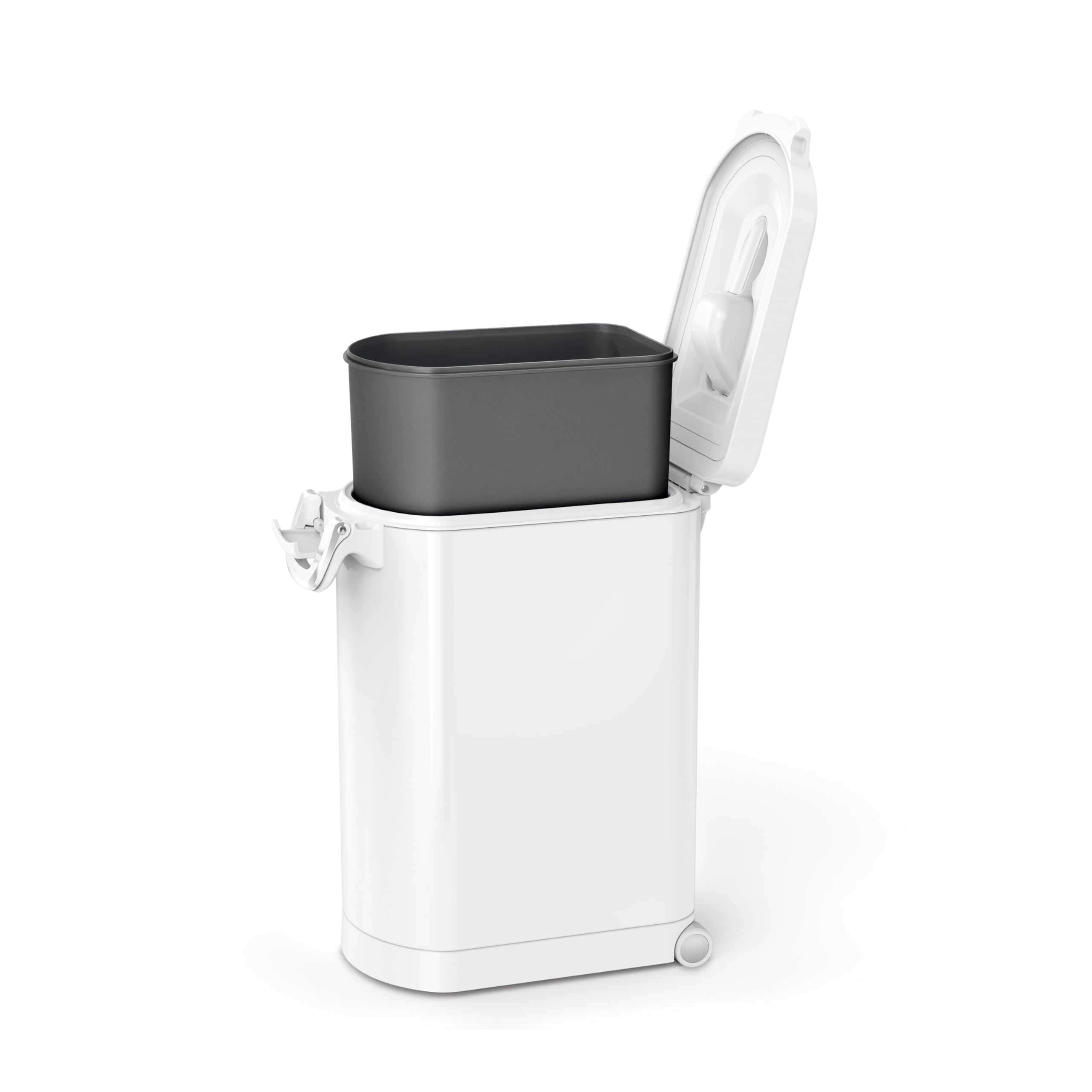 Seau intérieur amovible sans BPA du simplehuman, facile à nettoyer.