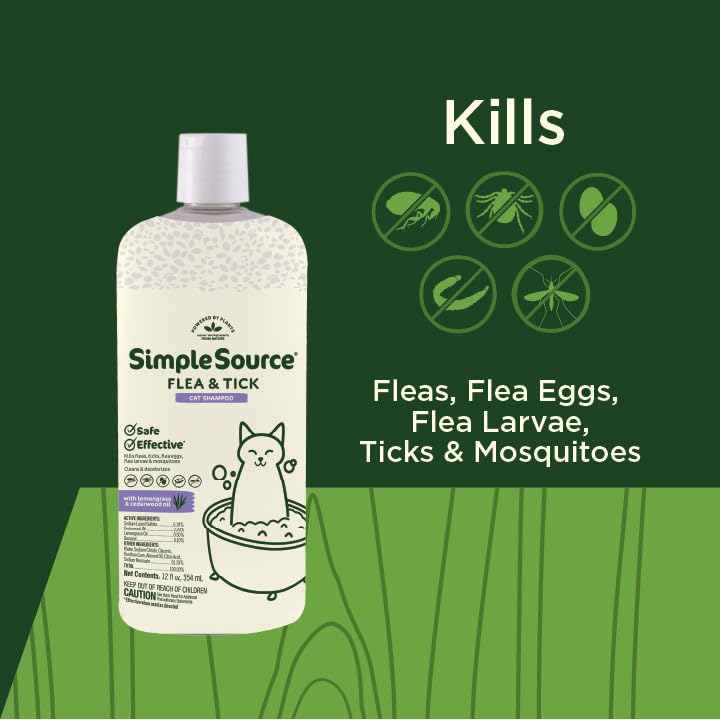 Shampoing SimpleSource chat, ingrédients naturels pour déodorisation