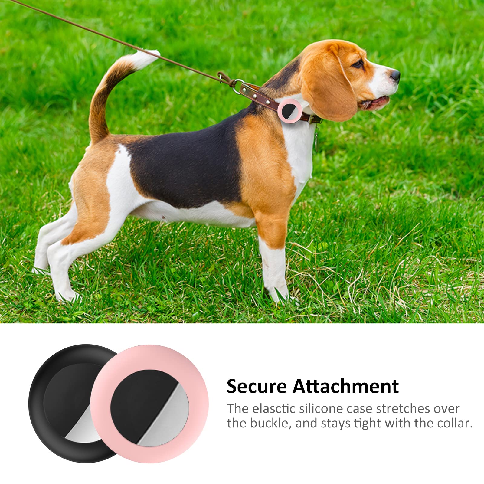SimpleThings étui AirTag pour collier chat, largeur 3/8 pouce.