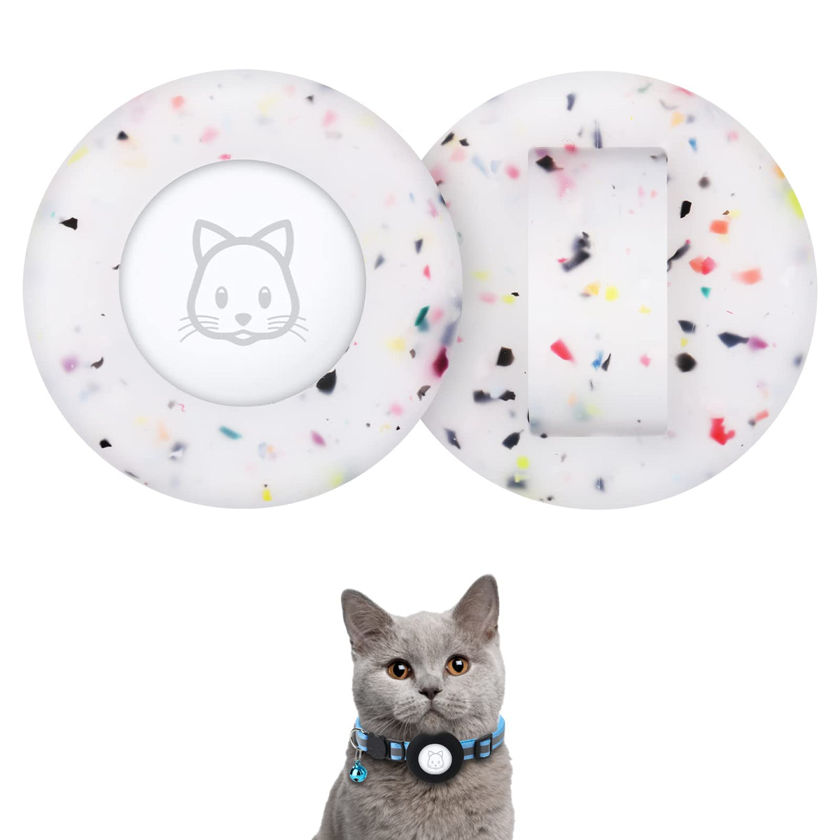 SimpleThings porte AirTag sur collier chat, protection étanche et discrète