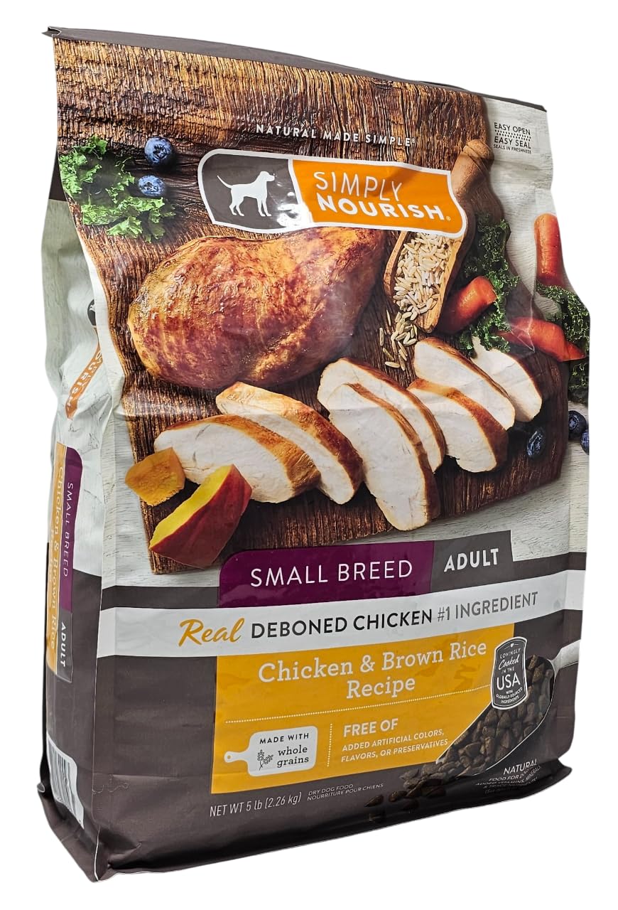 SIMPLY NOURISH routine quotidienne pour petit chien, repas simple et sain.