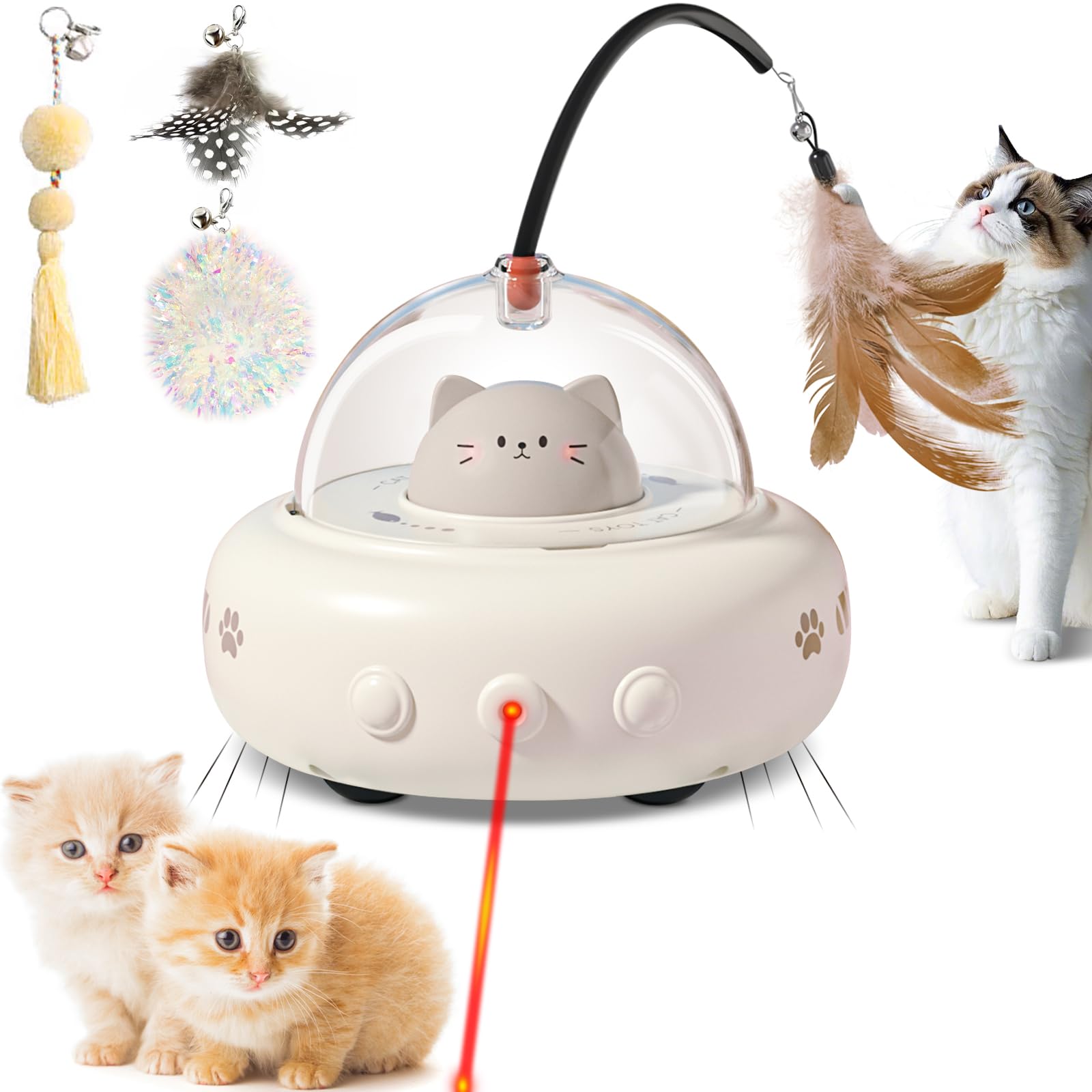 Simxihong, laser chat, jouet interactif stimulant l'instinct de chasse et activité physique.