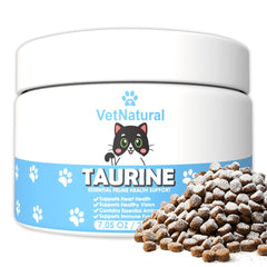 KittySupps Taurine en poudre par SINCE 1871 GÜLLÜOGLU, poudre fine pour nutrition quotidienne.