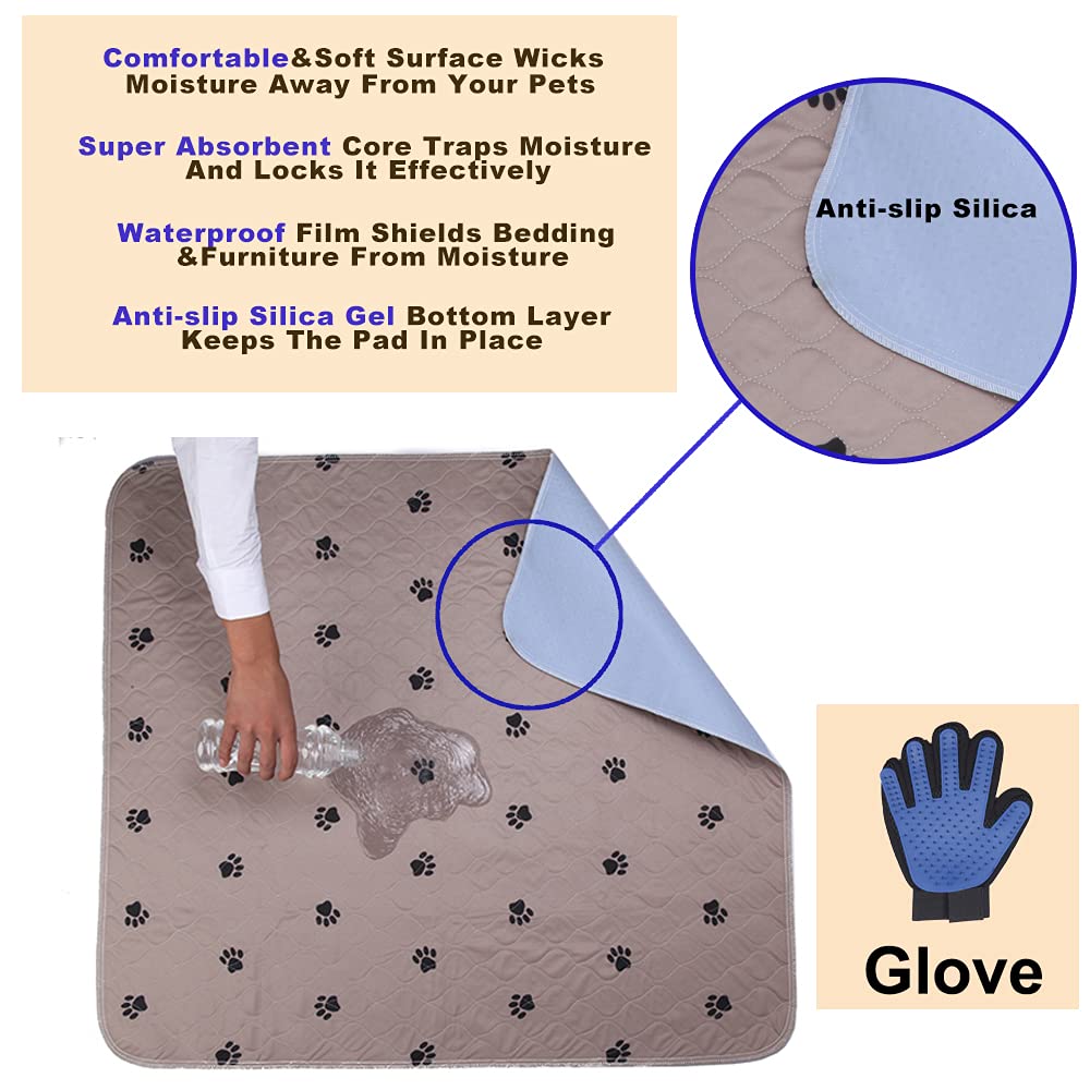 SincoPet tapis-pipi anti-glisse, fond en gel de silice protège vos sols.