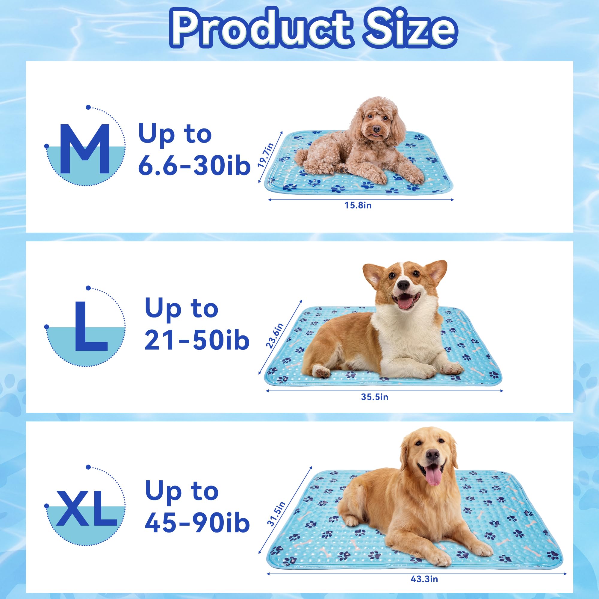 Fond antidérapant du tapis gel SiniReta assure la stabilité.