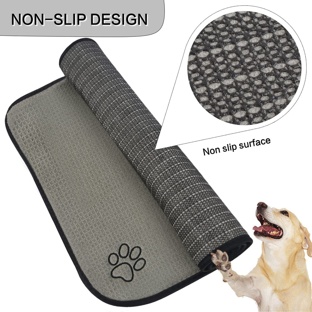 SINLAND tapis absorbant eau et taches gris garde les sols propres et secs