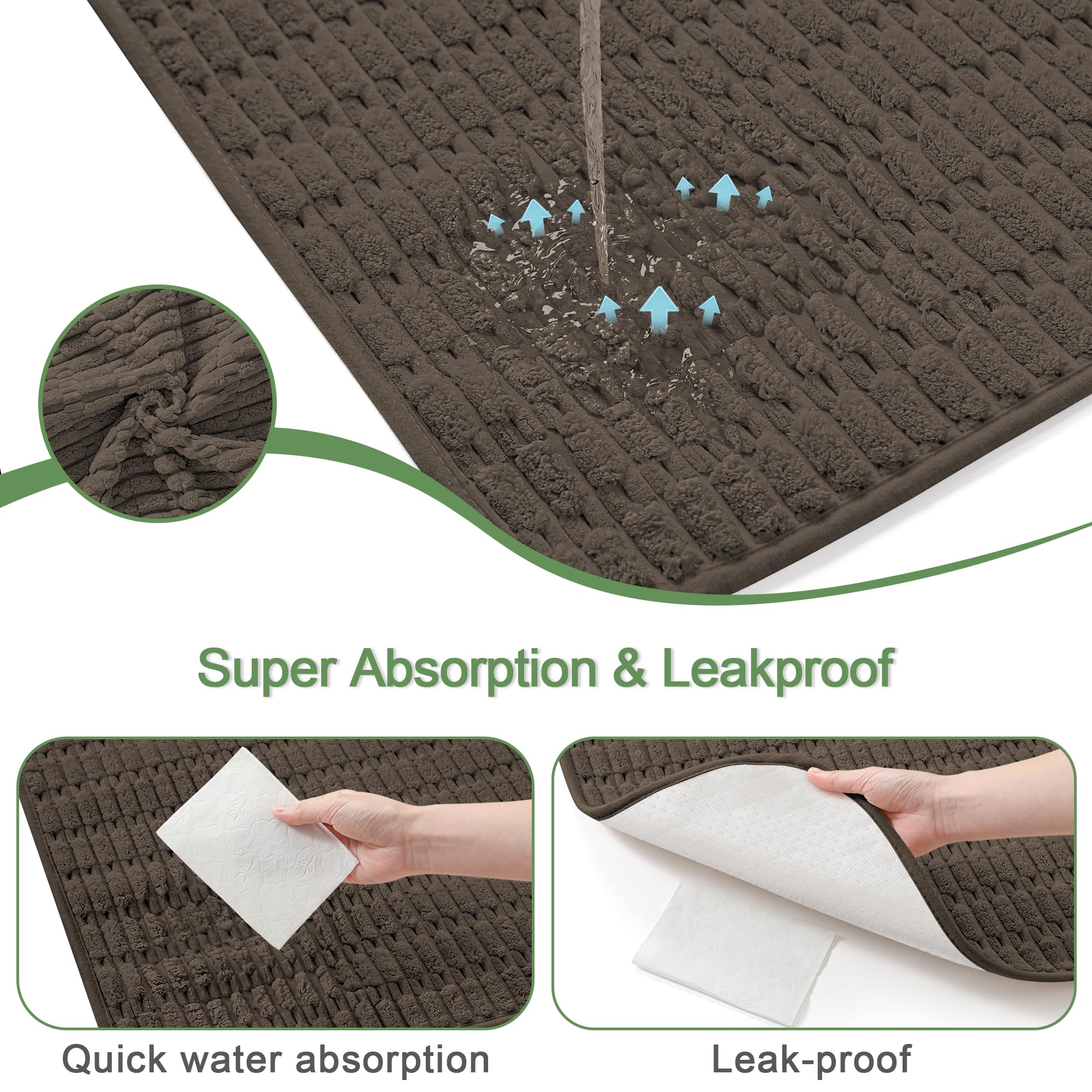 Sinotalent tapis corduroy doux, texture confortable pour le chien.