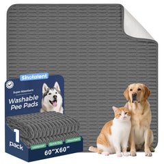Sinotalent tapis-pipi gris sombre, absorbant et anti-fuites pour chien.