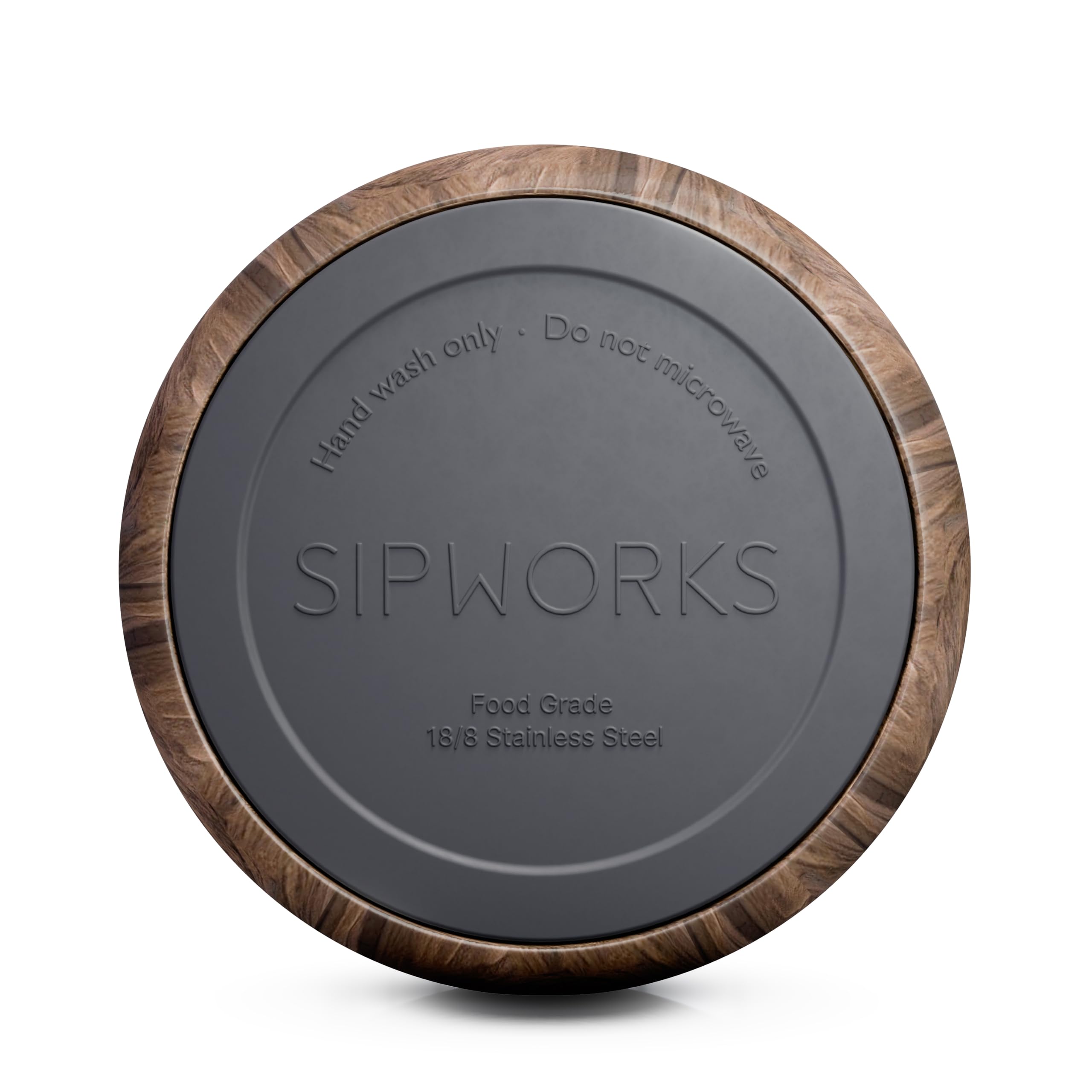 Base anti-dérapante du bol Sipworks inox 32oz, stabilité pendant le repas.