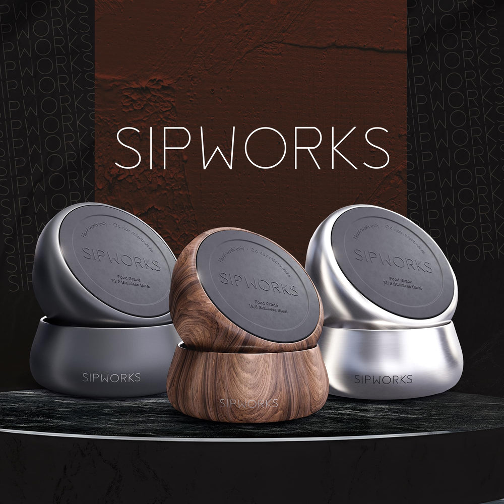 Bol Sipworks inox 32oz, lave-vaisselle pratique pour les familles actives.