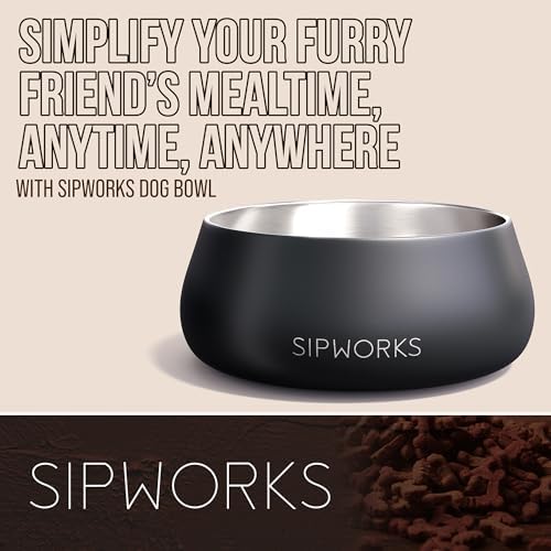 Confort quotidien du bol Sipworks pour chiens et chats
