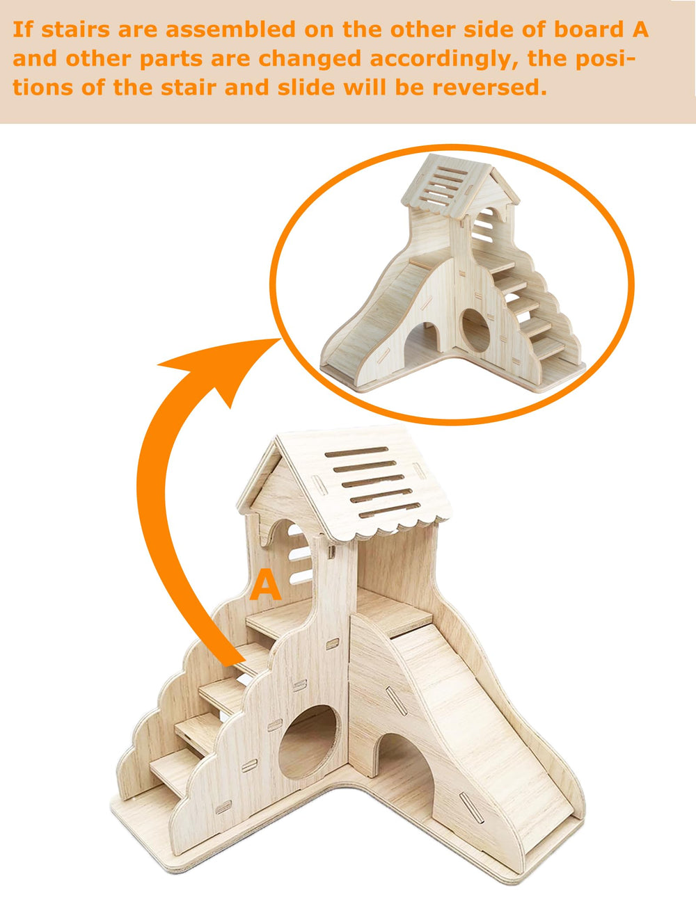 Sirvarni Hamster Hideout: montage facile, installation rapide sans outil complexe.