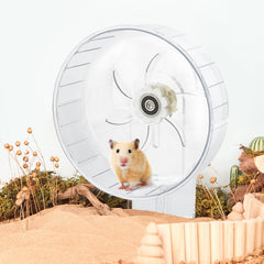 Support réglable Sirvarni pour roue hamster, hauteur adaptable.