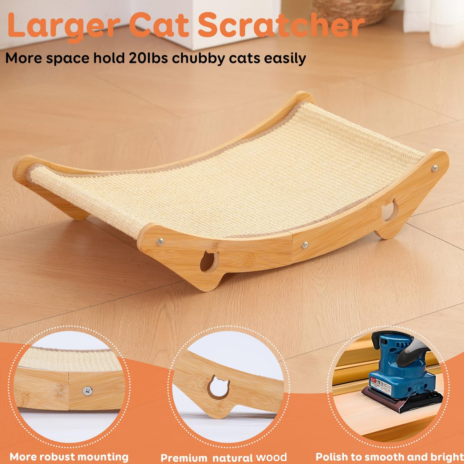 Hamac pour chatons et adultes, élégant et durable dans le salon.