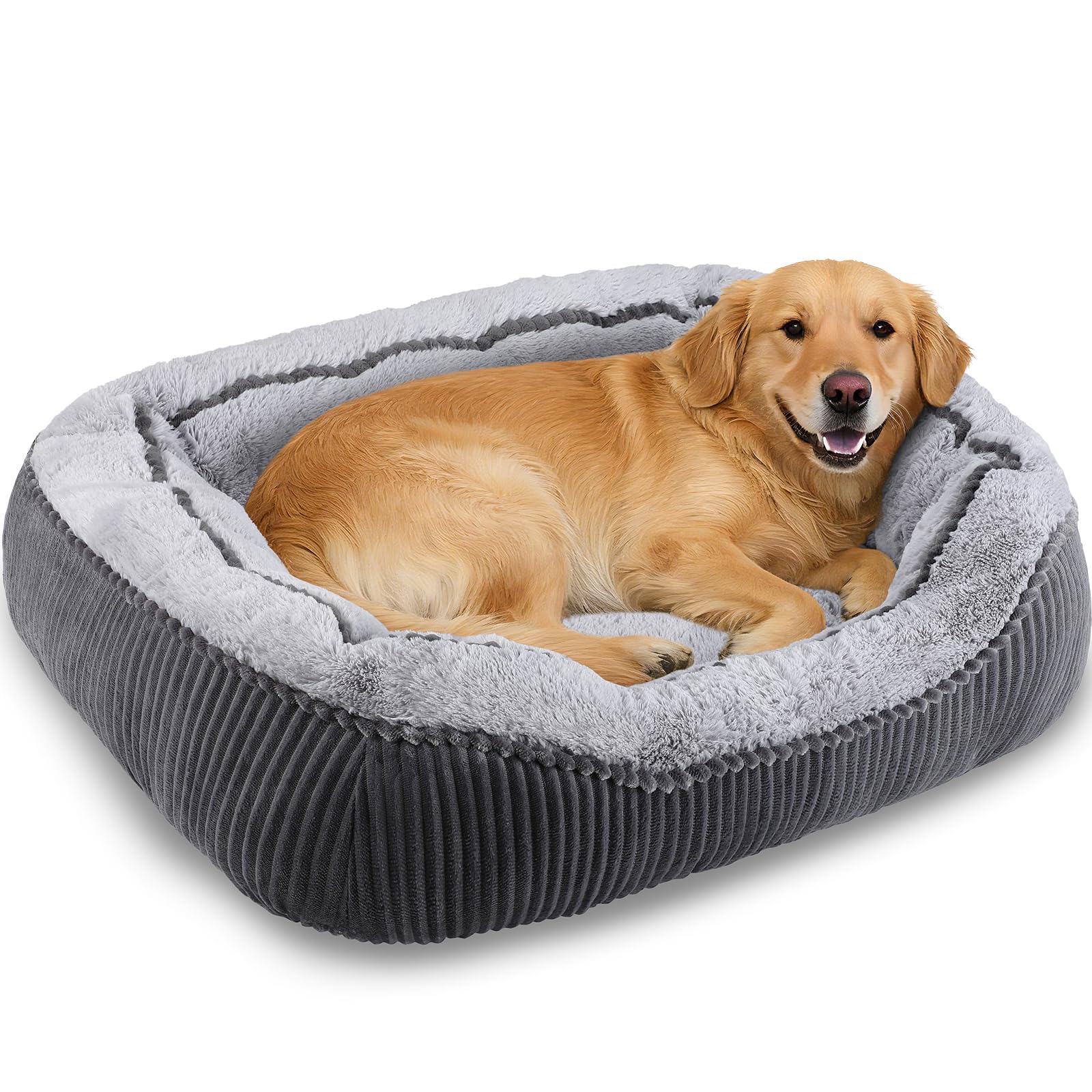SIWA MARY lit chien grand-format vue avant, confort durable pour repos long