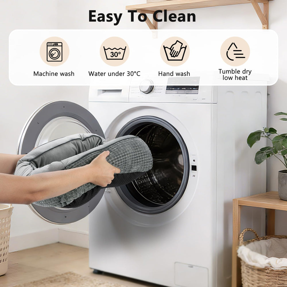 Entretien facilité: lavage en machine et soin à basse température.