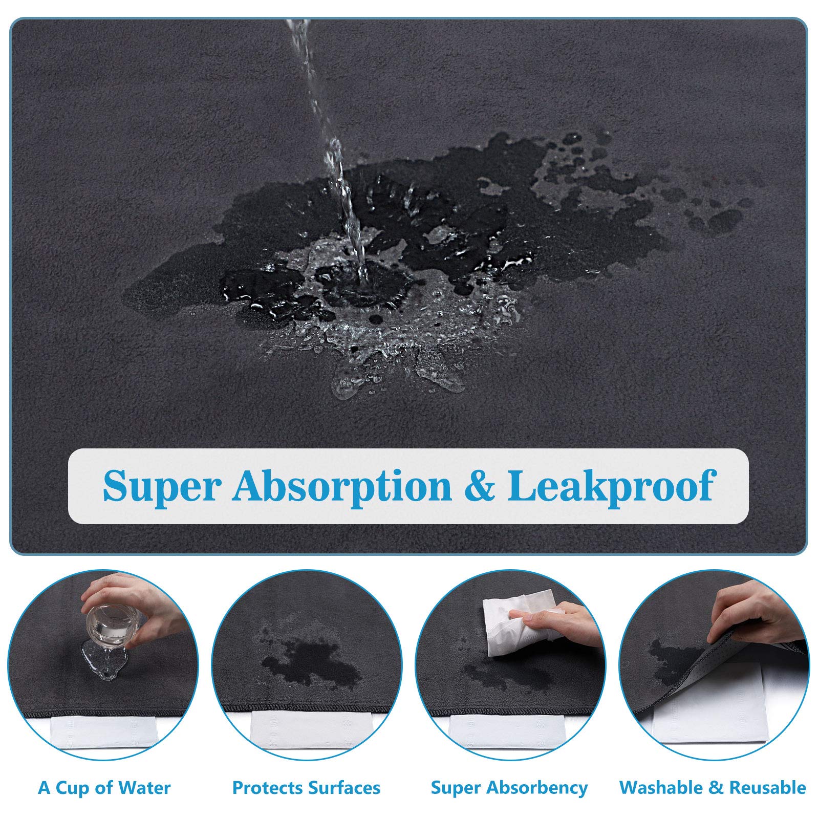 Base impermeable du tapis SIWA MARY protege le sol
