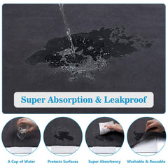 Base impermeable du tapis SIWA MARY protege le sol