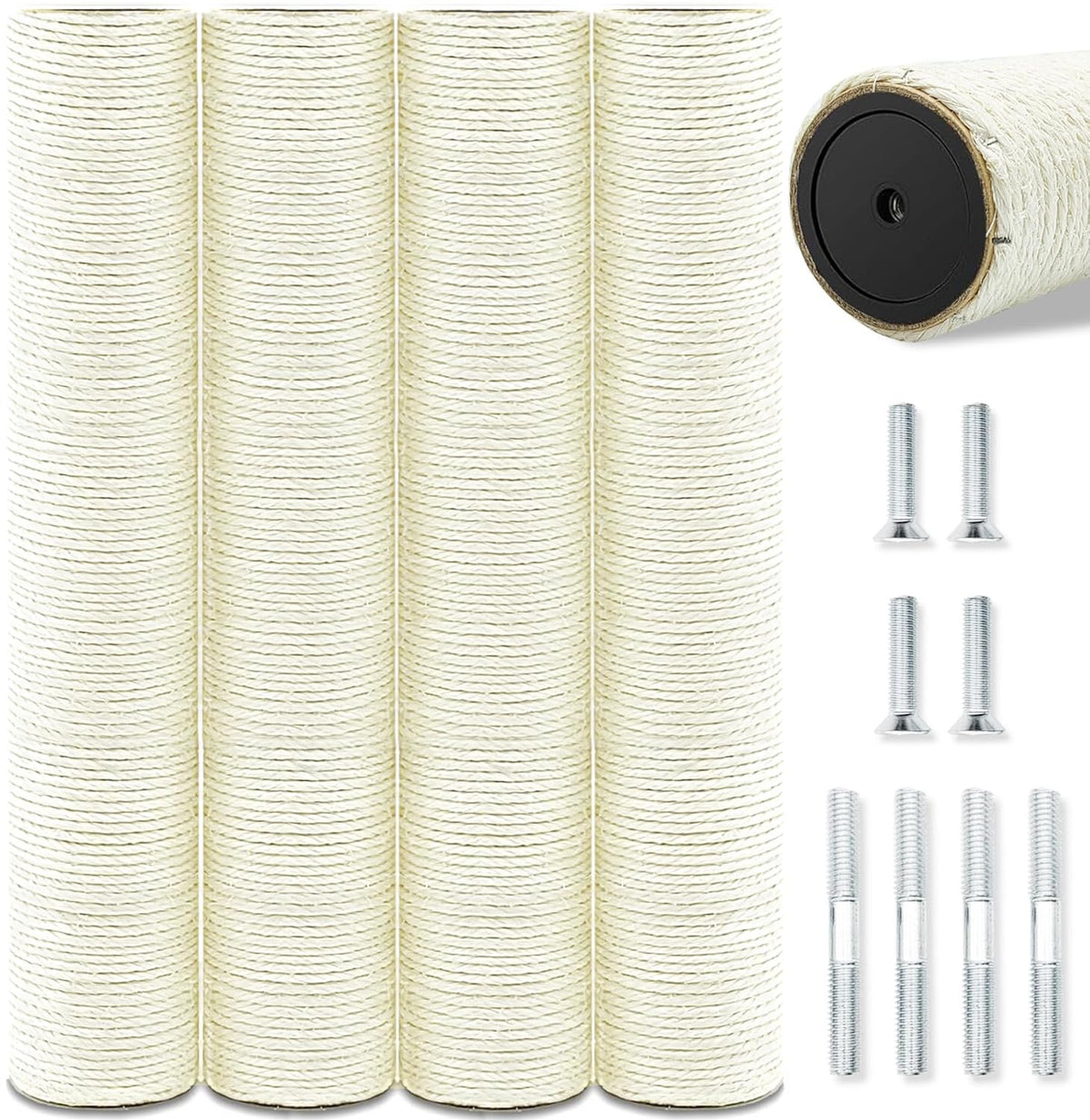 SIYIPURR poste-grattoir sisal 15-7 pouces, durable pour l'arbre à chat.