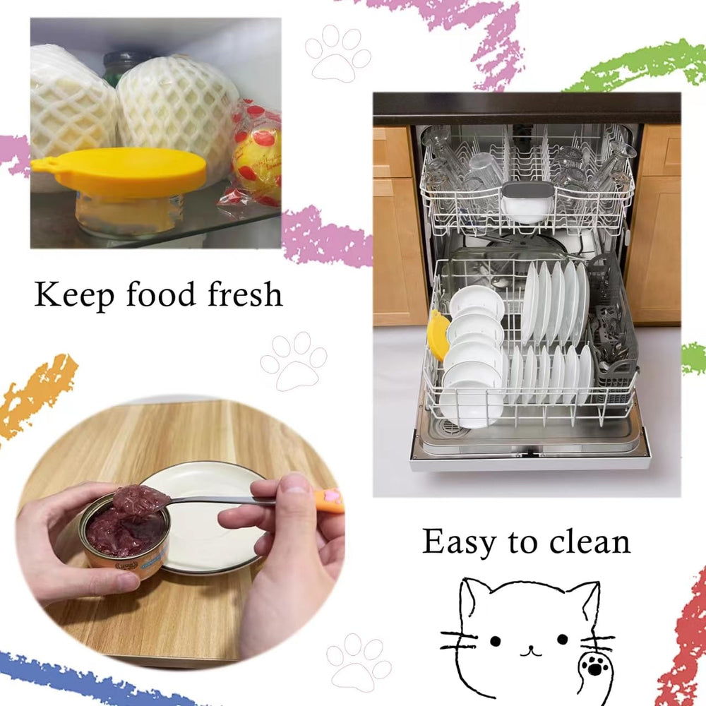 Cuillère inox SJANE pour chats, mesure précise et service facilité.