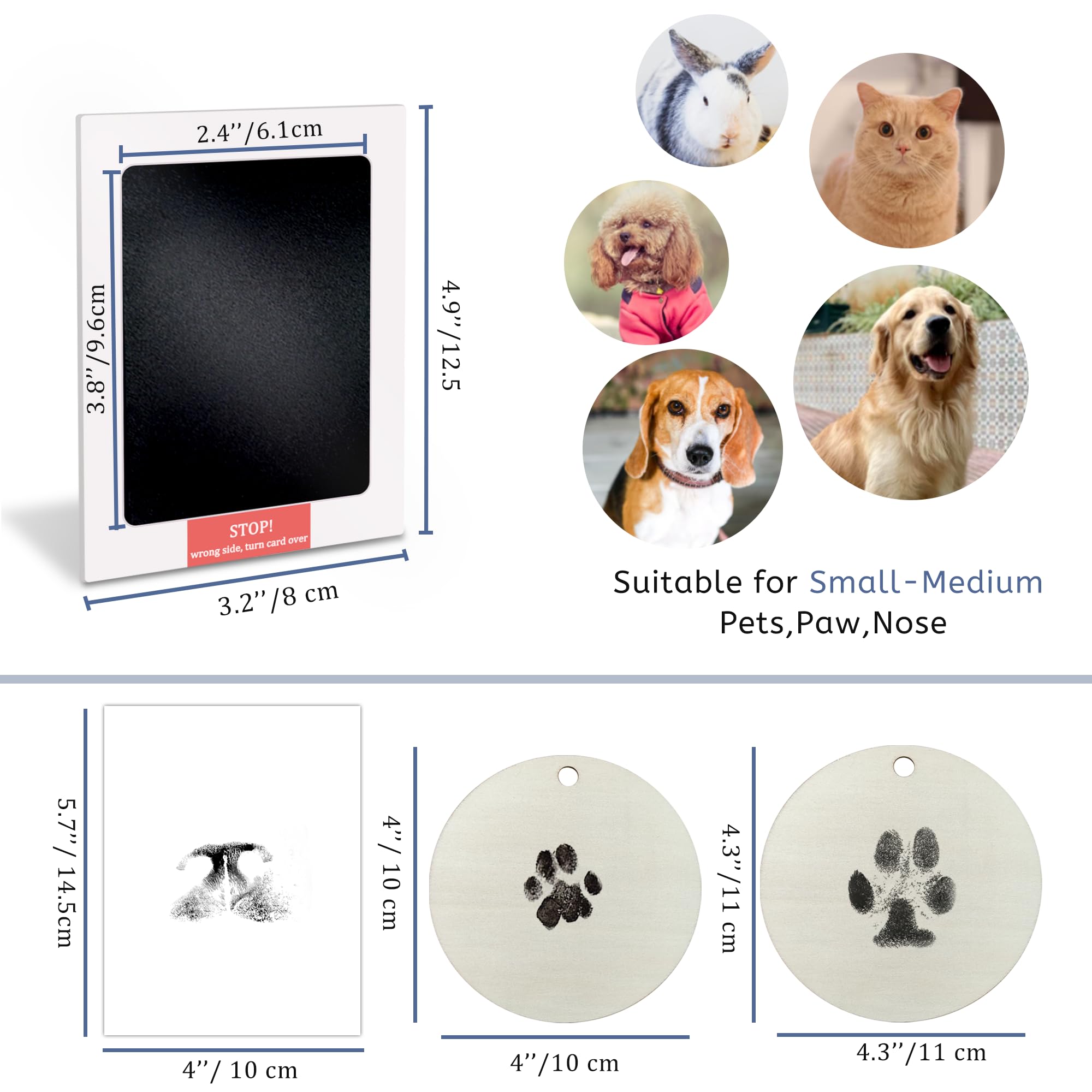 Skittypurr cadre-patte-papier: cadre ou présentoir pour afficher l empreinte.