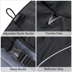 Intérieur en velours du manteau skmeditec pour chien, chaleur douce et confort.