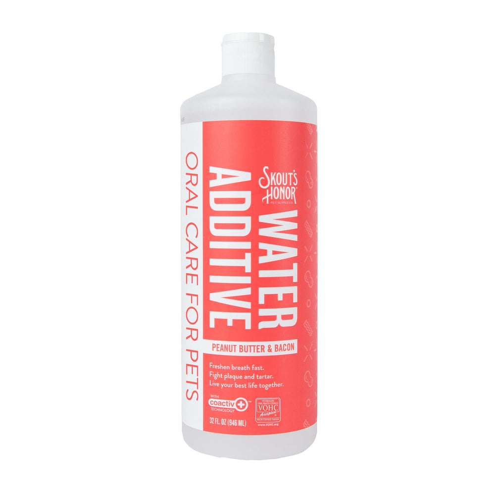 SKOUT'S HONOR additif eau flacon 32oz favorisant une haleine plus fraîche.